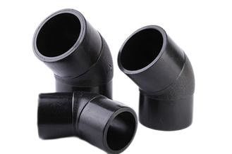 Ansi B16.9 HDPE 45 درجة تركيبات الكوع الانصهار بعقب لمضخة المياه
