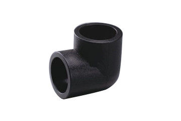 تجهيزات أنابيب الصرف الصحي 90 ° الكوع HDPE الأنابيب