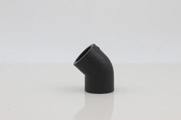 الاستطالة عند كسر الماء 45 ° تركيبات أنابيب الكوع بعقب HDPE